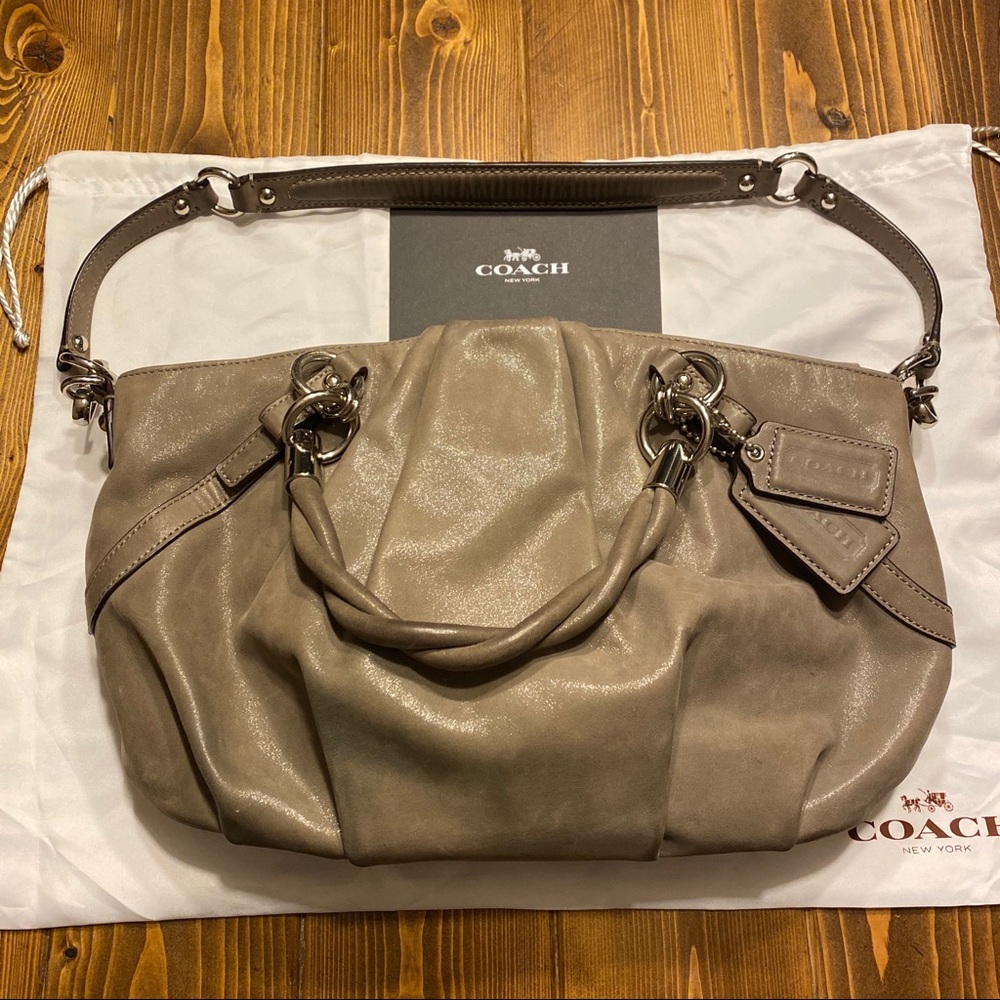 Authentic Coach Gray Sophia Bag